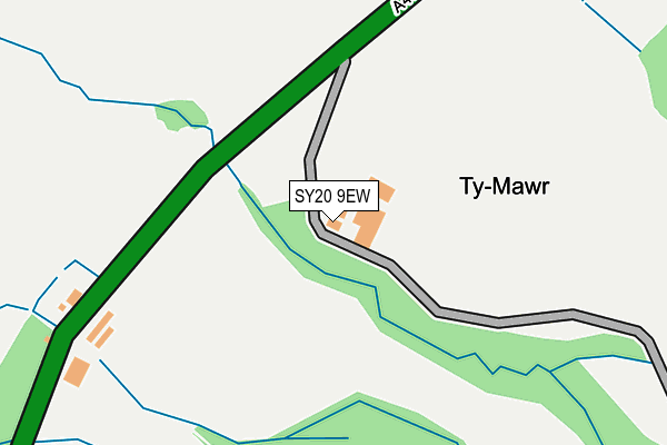 SY20 9EW map - OS OpenMap – Local (Ordnance Survey)