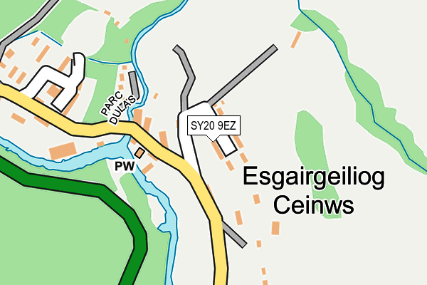 SY20 9EZ map - OS OpenMap – Local (Ordnance Survey)