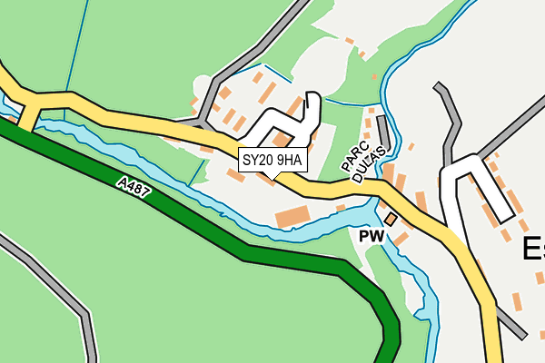 SY20 9HA map - OS OpenMap – Local (Ordnance Survey)