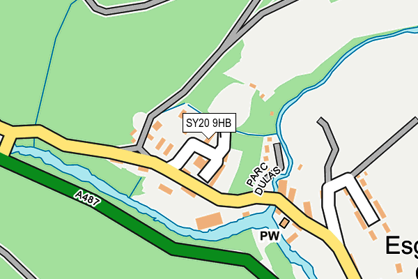 SY20 9HB map - OS OpenMap – Local (Ordnance Survey)