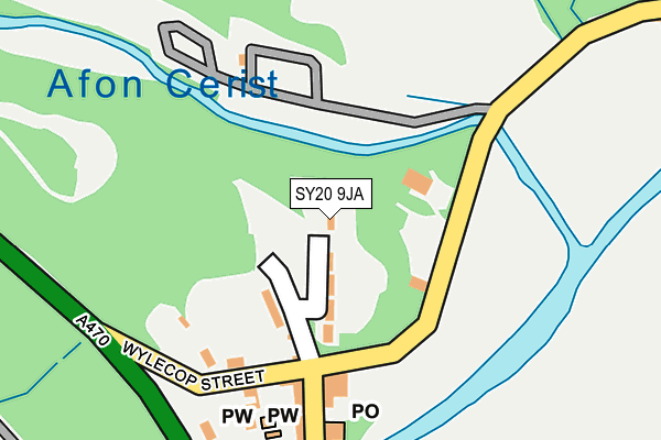 SY20 9JA map - OS OpenMap – Local (Ordnance Survey)