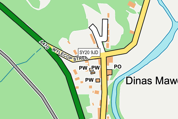 SY20 9JD map - OS OpenMap – Local (Ordnance Survey)