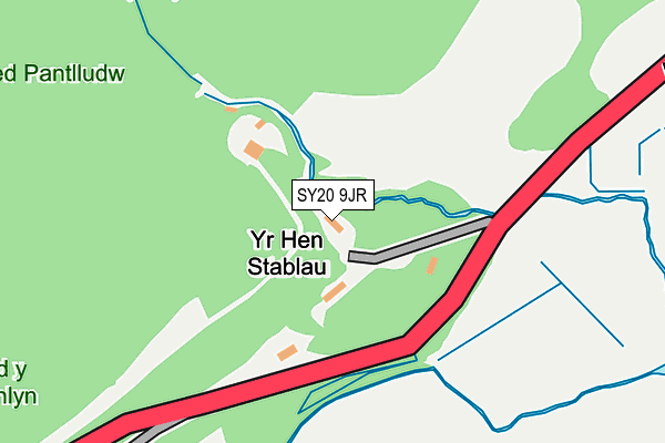 SY20 9JR map - OS OpenMap – Local (Ordnance Survey)