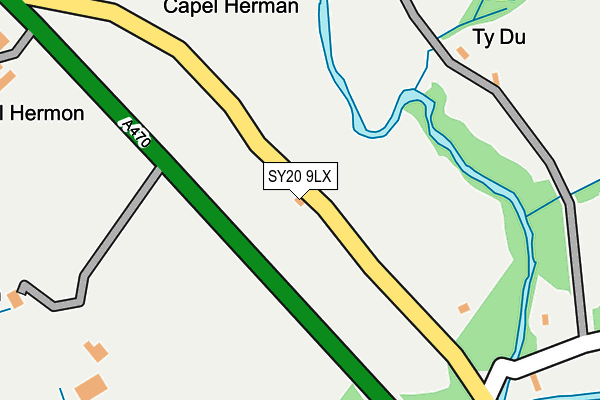 SY20 9LX map - OS OpenMap – Local (Ordnance Survey)