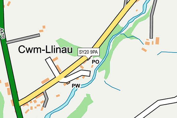 SY20 9PA map - OS OpenMap – Local (Ordnance Survey)