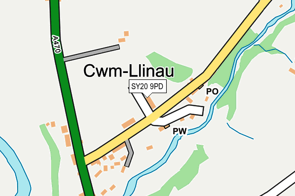 SY20 9PD map - OS OpenMap – Local (Ordnance Survey)