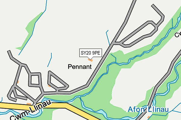 SY20 9PE map - OS OpenMap – Local (Ordnance Survey)