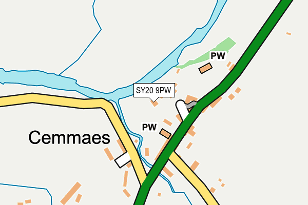 SY20 9PW map - OS OpenMap – Local (Ordnance Survey)