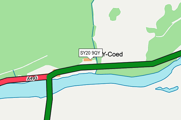 SY20 9QY map - OS OpenMap – Local (Ordnance Survey)