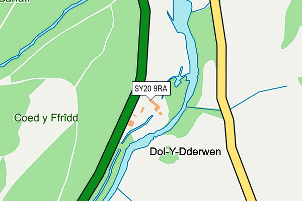 SY20 9RA map - OS OpenMap – Local (Ordnance Survey)