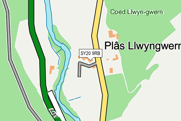 SY20 9RB map - OS OpenMap – Local (Ordnance Survey)