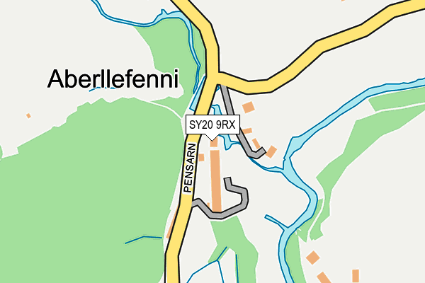 SY20 9RX map - OS OpenMap – Local (Ordnance Survey)