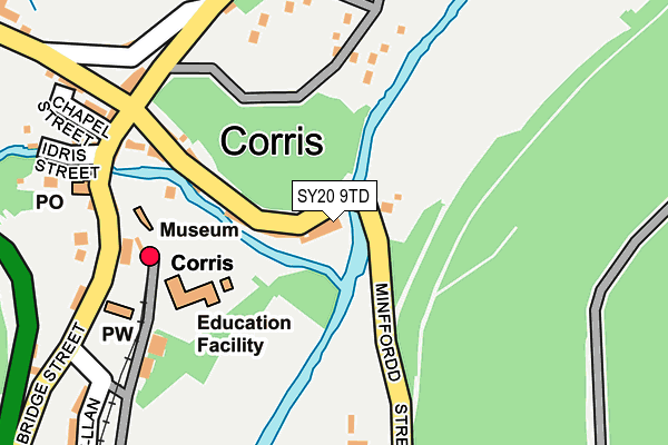 SY20 9TD map - OS OpenMap – Local (Ordnance Survey)