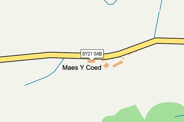 SY21 0AB map - OS OpenMap – Local (Ordnance Survey)