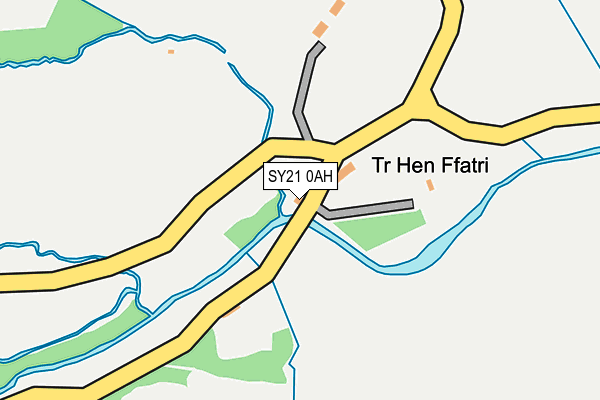 SY21 0AH map - OS OpenMap – Local (Ordnance Survey)