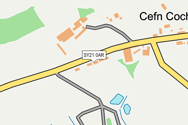 SY21 0AR map - OS OpenMap – Local (Ordnance Survey)