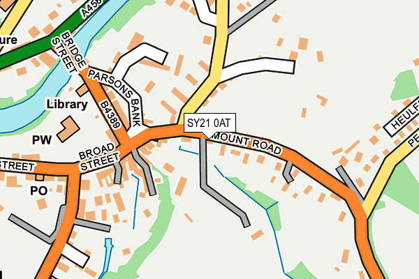 SY21 0AT map - OS OpenMap – Local (Ordnance Survey)