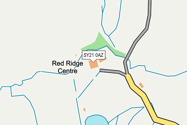 SY21 0AZ map - OS OpenMap – Local (Ordnance Survey)