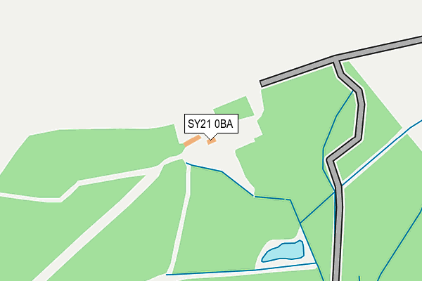 SY21 0BA map - OS OpenMap – Local (Ordnance Survey)