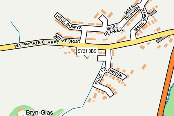 SY21 0BS map - OS OpenMap – Local (Ordnance Survey)