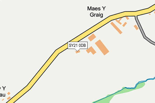 SY21 0DB map - OS OpenMap – Local (Ordnance Survey)