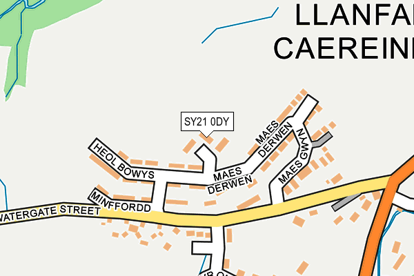 SY21 0DY map - OS OpenMap – Local (Ordnance Survey)