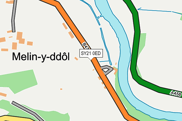 SY21 0ED map - OS OpenMap – Local (Ordnance Survey)