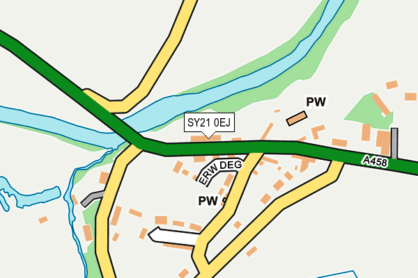 SY21 0EJ map - OS OpenMap – Local (Ordnance Survey)