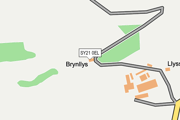 SY21 0EL map - OS OpenMap – Local (Ordnance Survey)