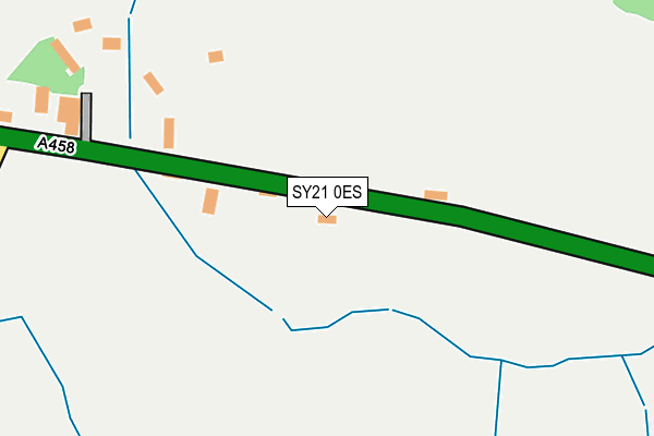 SY21 0ES map - OS OpenMap – Local (Ordnance Survey)