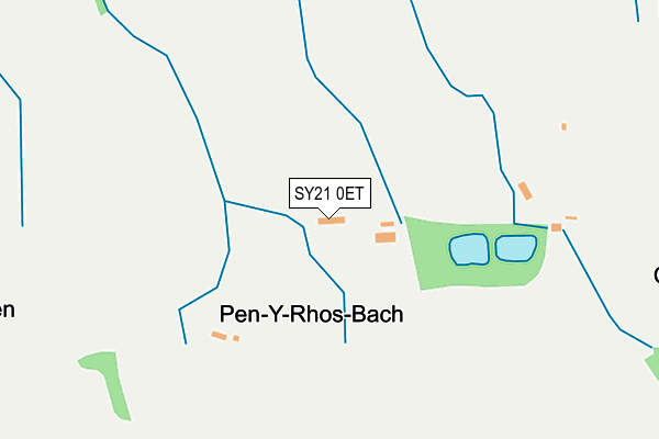 SY21 0ET map - OS OpenMap – Local (Ordnance Survey)