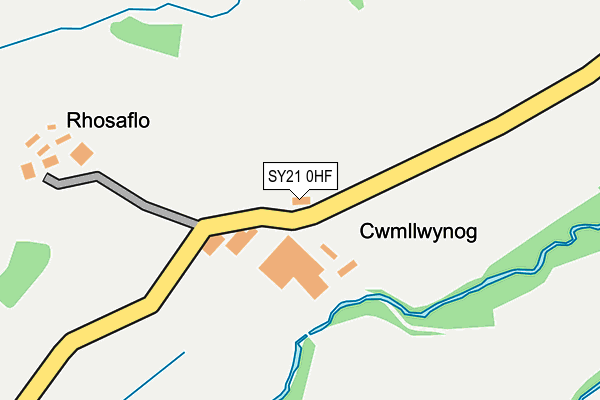 SY21 0HF map - OS OpenMap – Local (Ordnance Survey)