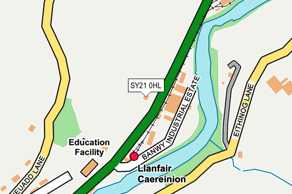 SY21 0HL map - OS OpenMap – Local (Ordnance Survey)