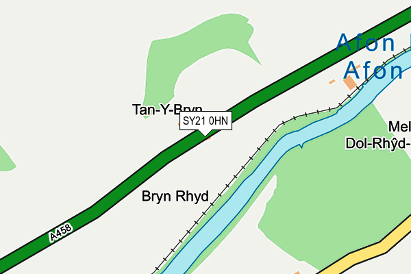 SY21 0HN map - OS OpenMap – Local (Ordnance Survey)