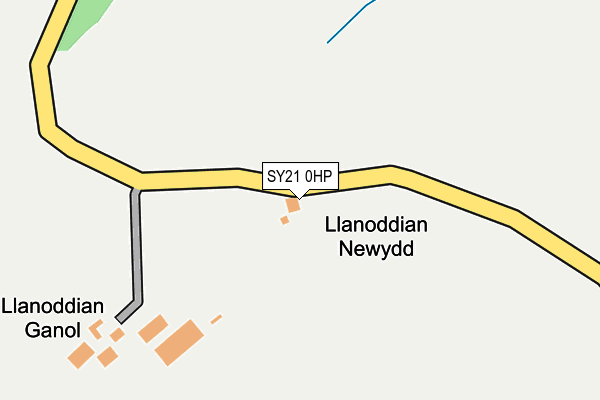 SY21 0HP map - OS OpenMap – Local (Ordnance Survey)