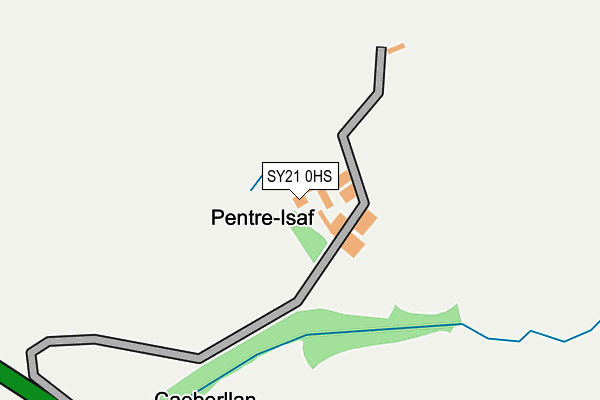 SY21 0HS map - OS OpenMap – Local (Ordnance Survey)