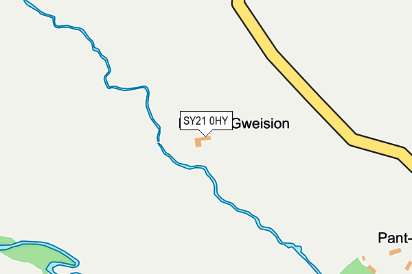 SY21 0HY map - OS OpenMap – Local (Ordnance Survey)