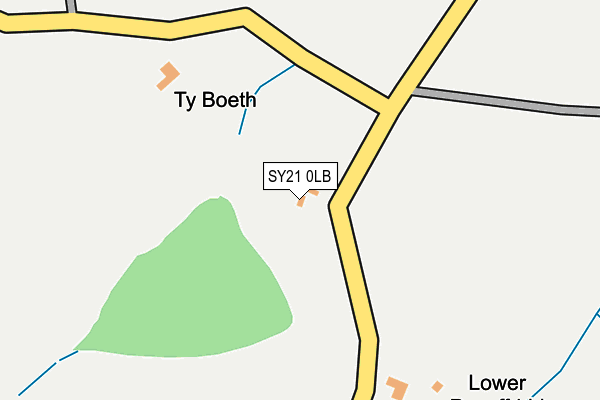 SY21 0LB map - OS OpenMap – Local (Ordnance Survey)