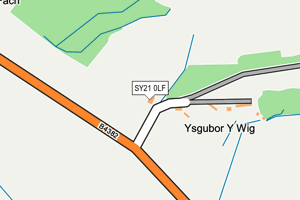 SY21 0LF map - OS OpenMap – Local (Ordnance Survey)