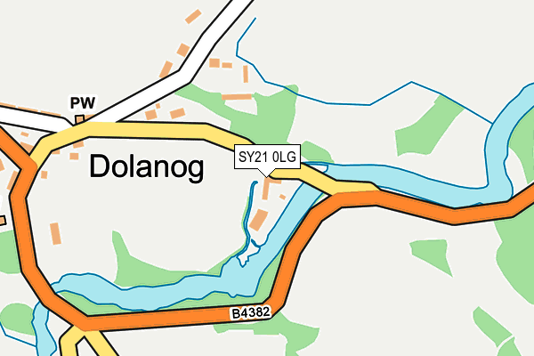 SY21 0LG map - OS OpenMap – Local (Ordnance Survey)