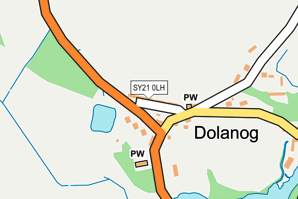 SY21 0LH map - OS OpenMap – Local (Ordnance Survey)