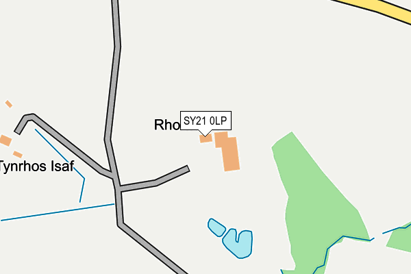 SY21 0LP map - OS OpenMap – Local (Ordnance Survey)