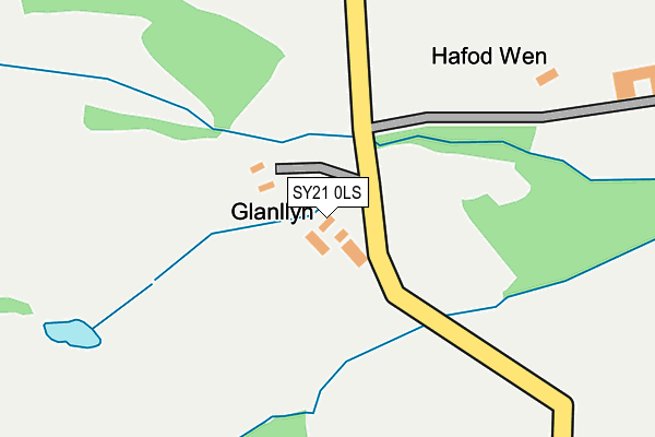 SY21 0LS map - OS OpenMap – Local (Ordnance Survey)