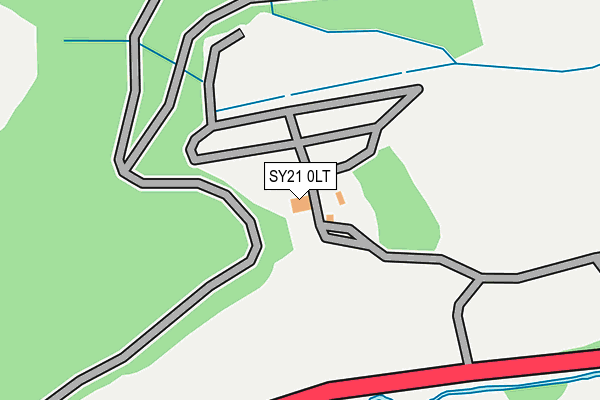 SY21 0LT map - OS OpenMap – Local (Ordnance Survey)