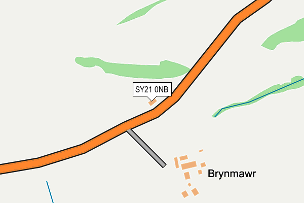 SY21 0NB map - OS OpenMap – Local (Ordnance Survey)