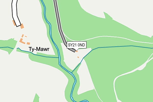 SY21 0ND map - OS OpenMap – Local (Ordnance Survey)