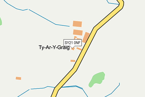 SY21 0NF map - OS OpenMap – Local (Ordnance Survey)