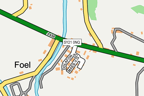 SY21 0NQ map - OS OpenMap – Local (Ordnance Survey)