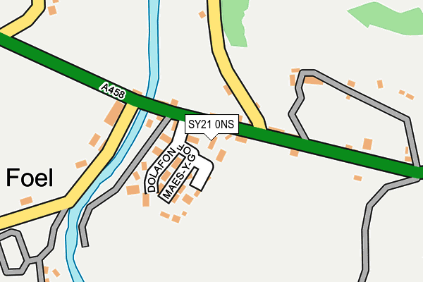 SY21 0NS map - OS OpenMap – Local (Ordnance Survey)