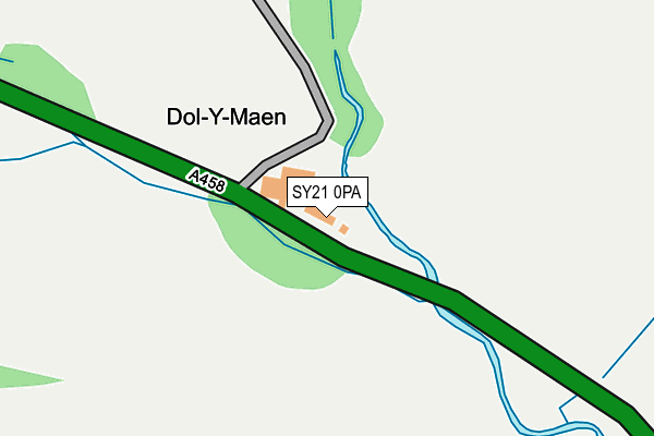 SY21 0PA map - OS OpenMap – Local (Ordnance Survey)